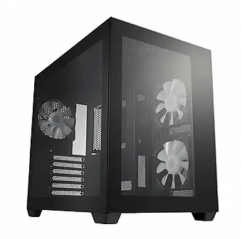 מארז FSP CMT380B GAMINGPC CASE ATX MID TOWER - BLACK שחור תמונה 2