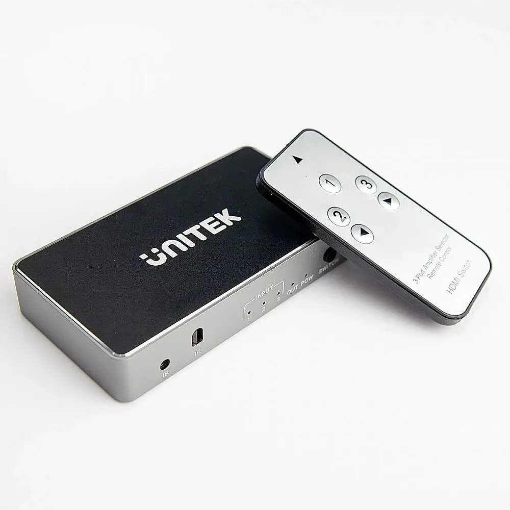 מפצל HDMI 3PORT עם שלט V1111A 4K