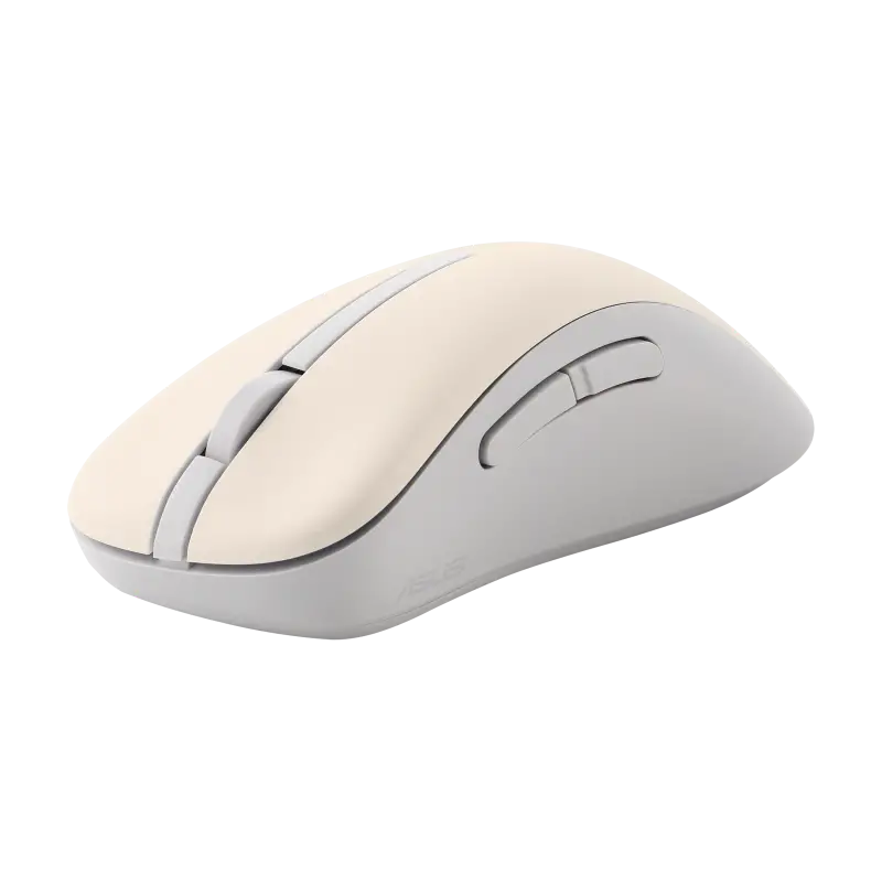 עכבר אלחוטי ASUS MD102 Silent Ergonomic Oat Milk בז' תמונה 3