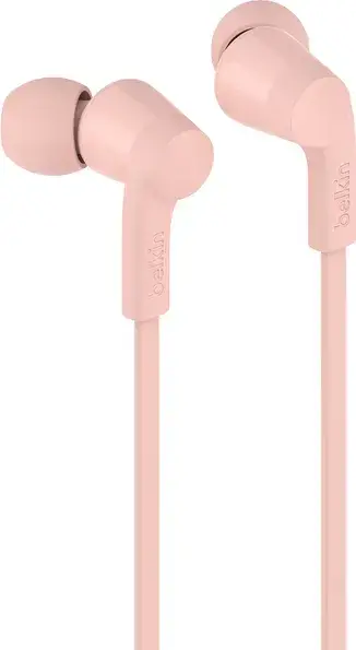 אוזניות חוטיות עם מיקרופון Belkin USB-C IPX5 Rating ורוד תמונה 2
