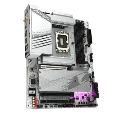 לוח אם Gigabyte Z790 AORUS ELITE AX ICE ATX DDR5 WIFI BT WHITE תמונה 2
