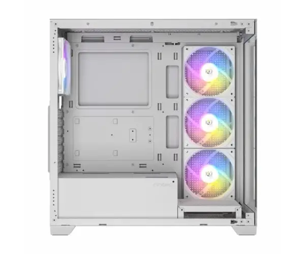 מארז גיימינג שילוב מתכת וזכוכית Antec CX300 ARGB  לבן תמונה 2