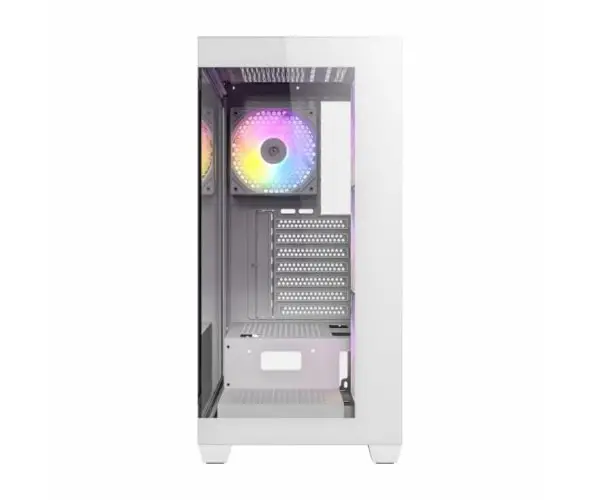 מארז גיימינג שילוב מתכת וזכוכית Antec CX300 ARGB  לבן תמונה 5