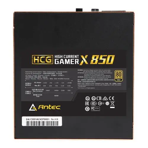 ANTEC PSU 850W HCG850 High Current Extreme Gold 0-761345-11553-7 תמונה 5