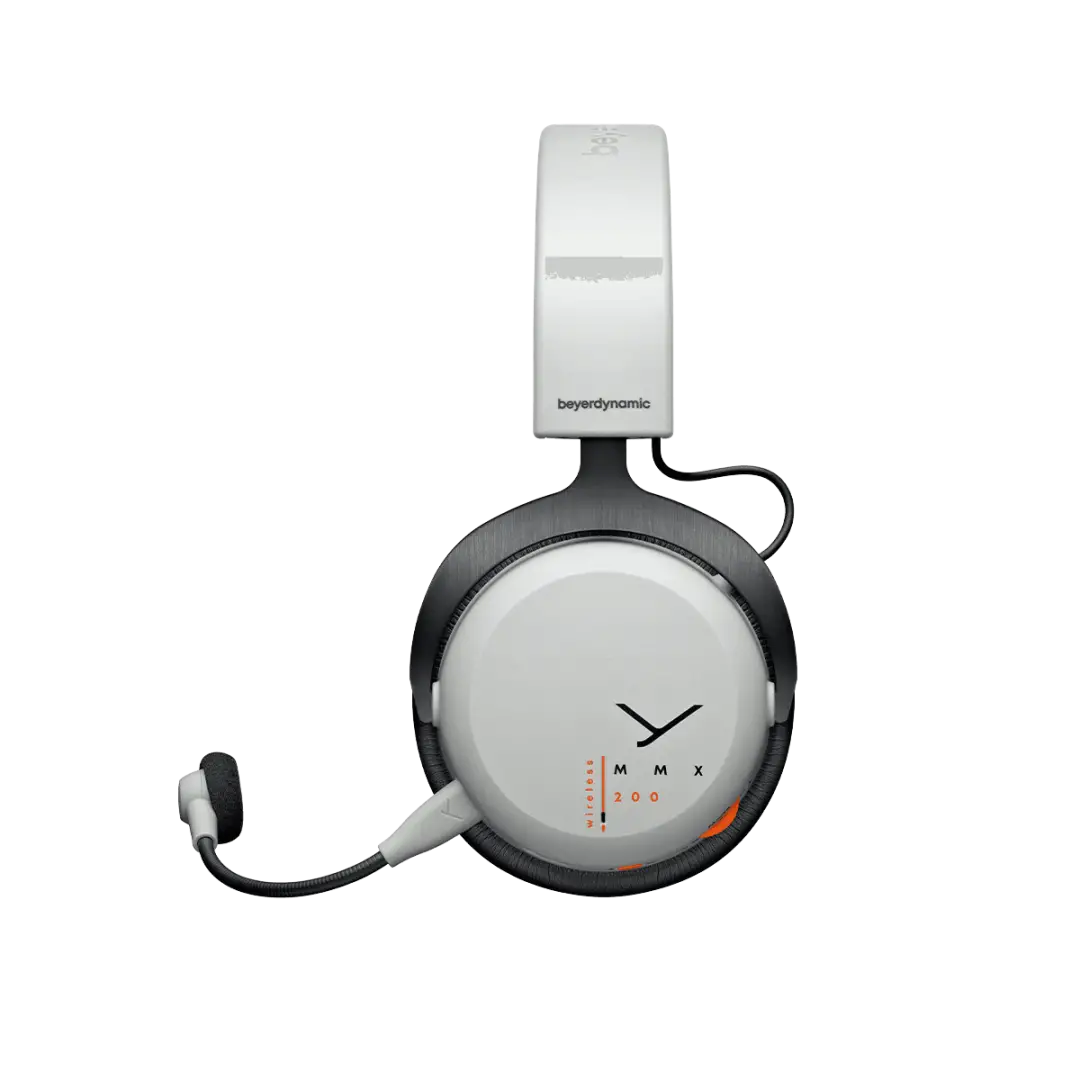 אוזניות גיימינג אלחוטיות beyerdynamic closed backcardioid microphone leatherette earpads אפור תמונה 2