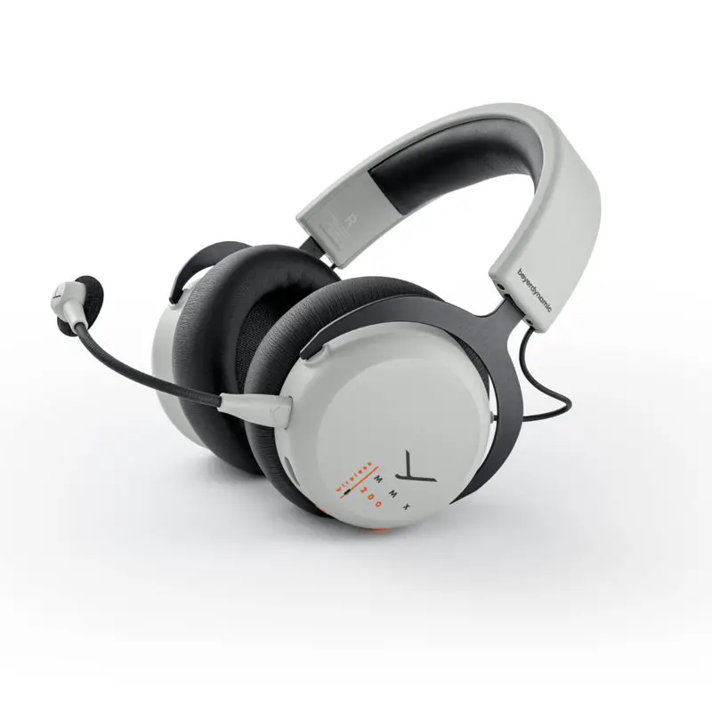 אוזניות גיימינג אלחוטיות beyerdynamic closed backcardioid microphone leatherette earpads אפור תמונה 4