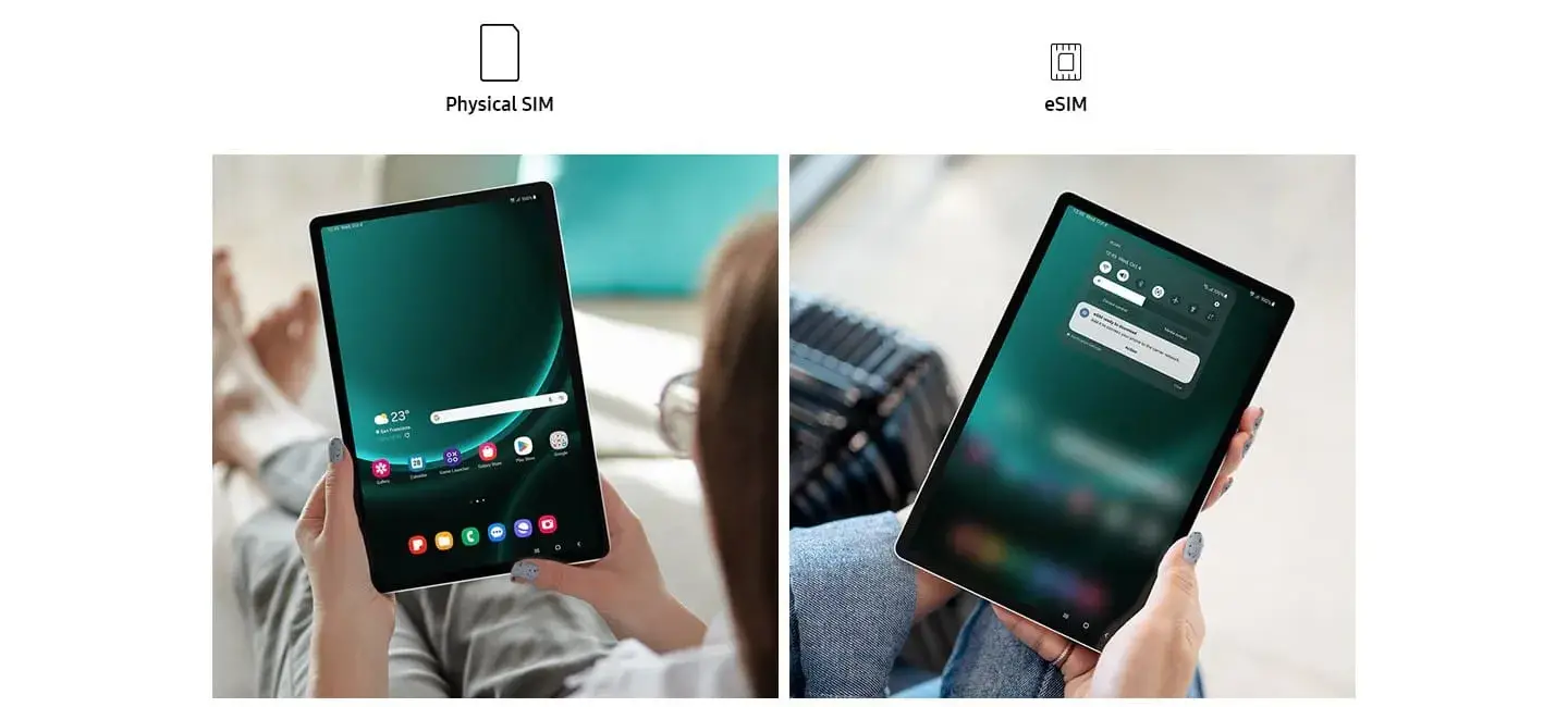 טאבלט Samsung Tab S9 FE  X510 10.9" WiFi 6 128GB  Light Green ירוק בהיר תמונה 3
