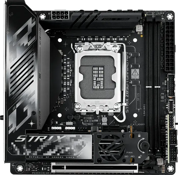 לוח אם ASUS ROG STRIX B860-I GAMING WIFI Mainboard Sockel Intel LGA 1851 תמונה 2