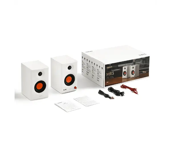 רמקולים Edifier MR3 White 2.0 Studio Speakers 36W RMS BT 5.4 לבן תמונה 5
