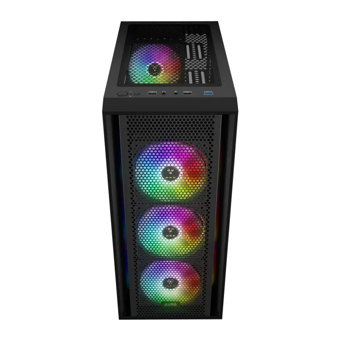 מארז למחשב גיימינג GAMDIAS AURA GC2 V2 שחור תמונה 3