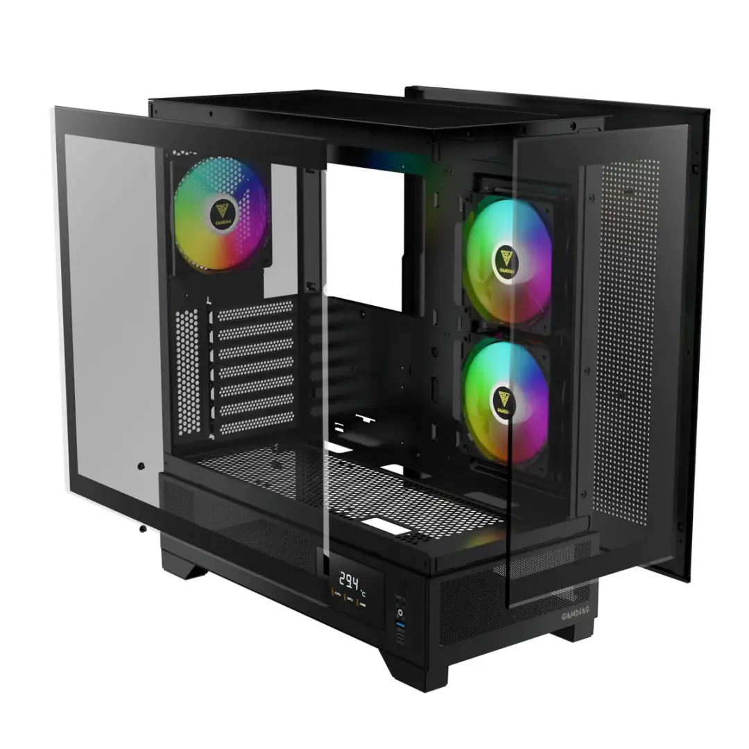 מארז למחשב גיימינג GAMDIAS ATLAS M1 שחור תמונה 2