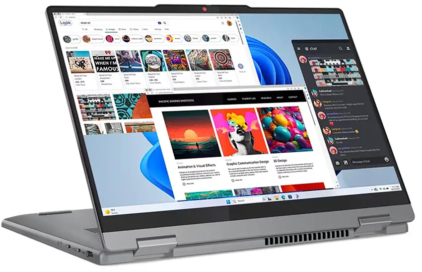 מחשב נייד טאצ' לנובו Lenovo IdeaPad 5 2-IN-1 14" Touch Intel Core Ultra 7 155U 16GB 1TB FD תמונה 5