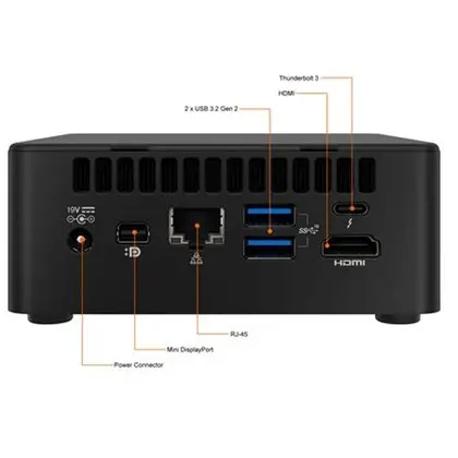 מחשב מיני ASUS NUC 11 PRO i7-1165G7 16GB 1TB NVMe DOS PC תמונה 4
