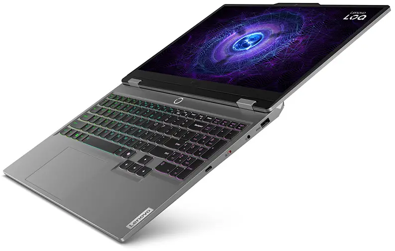 מחשב גיימינג נייד Lenovo IP LOQ 15IAX9 83GS00JLIV Luna Grey אפור כהה תמונה 3