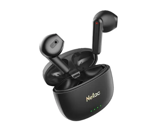 אוזניות אלחוטיות NETAC LK35 Bluetooth 5.3 Up to 6Hrs Play Black Stereo שחור תמונה 2