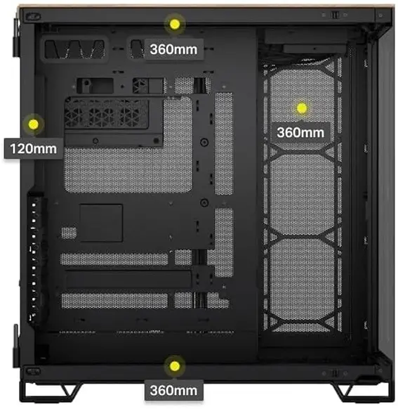 מארז מחשב CORSAIR 6500X Mid T Bamboo שחור במבו תמונה 5