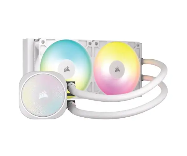 קירור נוזלי Corsair iCUE NAUTILUS 240 RS RGB White 240mm AIO לבן