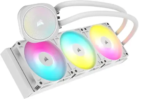 קירור נוזלי Corsair iCUE NAUTILUS 360 RS White 360mm AIO לבן תמונה 2