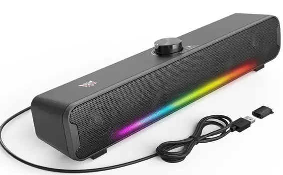 רמקול בלוטוס ONIKUMA L16 RGB USB & BT שחור תמונה 2
