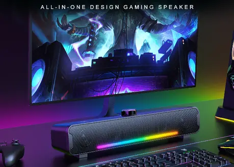 רמקול בלוטוס ONIKUMA L16 RGB USB & BT שחור תמונה 4