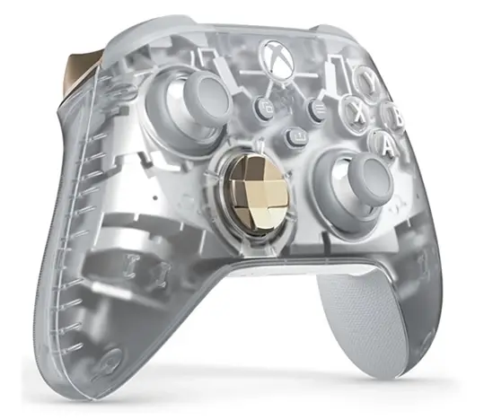 בקר אלחוטי Xbox Ghost Cipher שקוף ואפור תמונה 2
