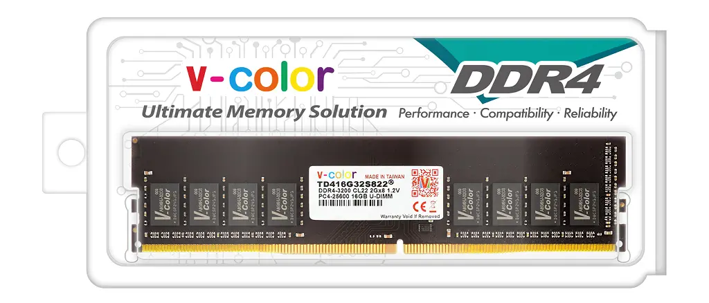 זיכרון למחשב נייח V-Color 16GB (2x8GB) DDR4 3200 תמונה 2