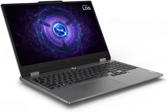 מחשב גיימינג נייד Lenovo IP LOQ 15IRX9 I7-13650HX 24GB IPS 15.6" 512GB 3050 DOS אפור לונה תמונה 2