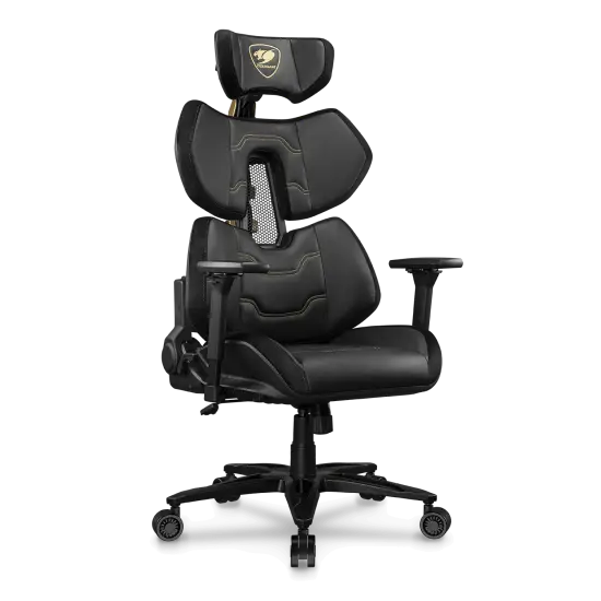 כסא גיימינג ארגונומי COUGAR Terminator Elite Ergonomic שחור וזהב תמונה 2