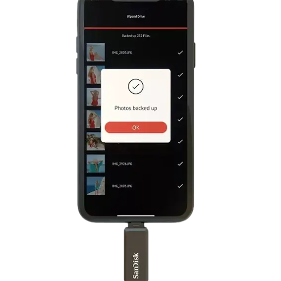 דיסק און קי SanDisk Phone Drive USB Drive 128GB תמונה 4