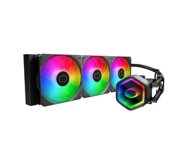 קירור נוזלי למעבד Cooler Master 360 Core II White 280W TDP Intel/Amd שחור