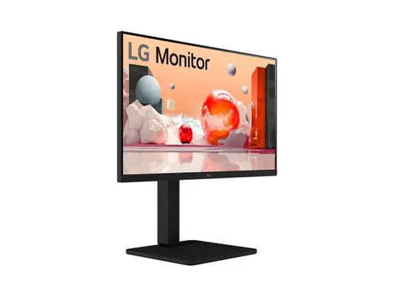 מסך מחשב מתכוונן עם רמקולים LG IPS "24 Full HD 1300:1 100hz Pivot תמונה 2
