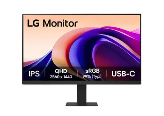 מסך מחשב LG IPS "27 QHD 1000:1 100hz HDR10 USB-C