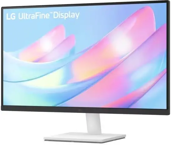 מסך מחשב LG 4K UHD UltraFine IPS "27 16:9 60hz לבן תמונה 2