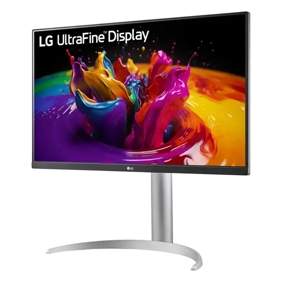 מסך מחשב LG UltraFine 4K UHD ''27 USB-C 60Hz לבן תמונה 2