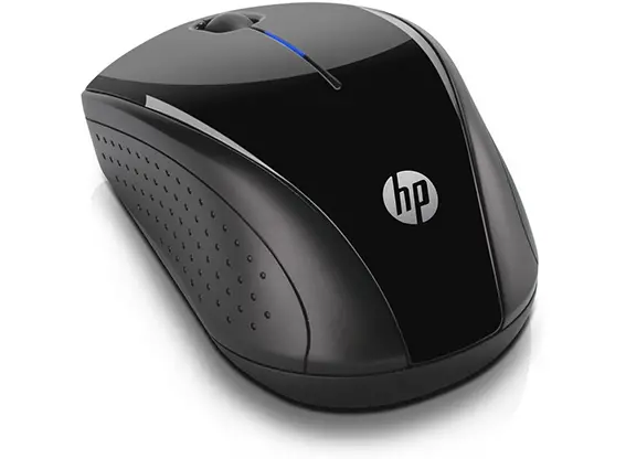 עכבר אופטי אלחוטי דונגל ננו HP Wireless Mouse 220 שחור מבריק תמונה 2