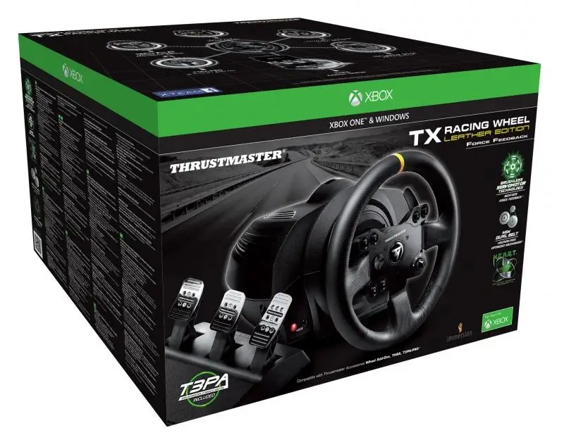 הגה ודוושות Thrustmaster TX Racing wheel Leather edition תמונה 3