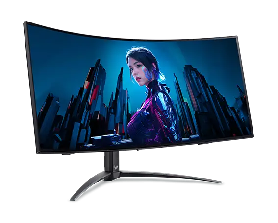 מסך גיימינג קעור עם רמקולים Acer Predator X39 OLED ''39 240Hz שחור תמונה 2