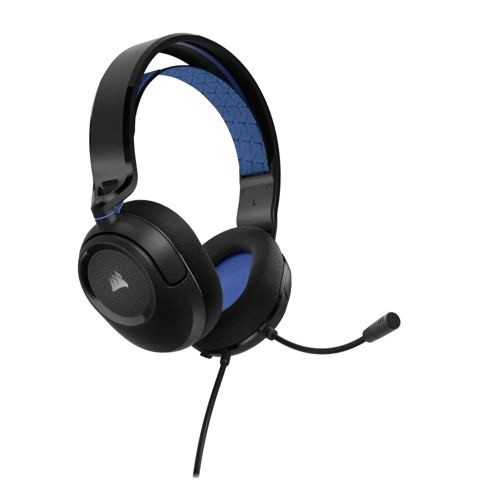 אוזניות חוטיות גיימינג CORSAIR HS35 v2 Multiplatform כחול