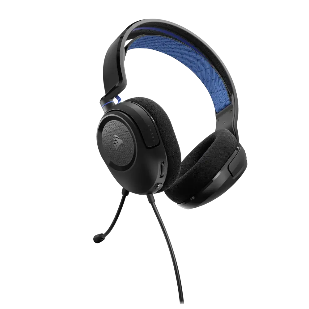 אוזניות חוטיות גיימינג CORSAIR HS35 v2 Multiplatform כחול תמונה 2