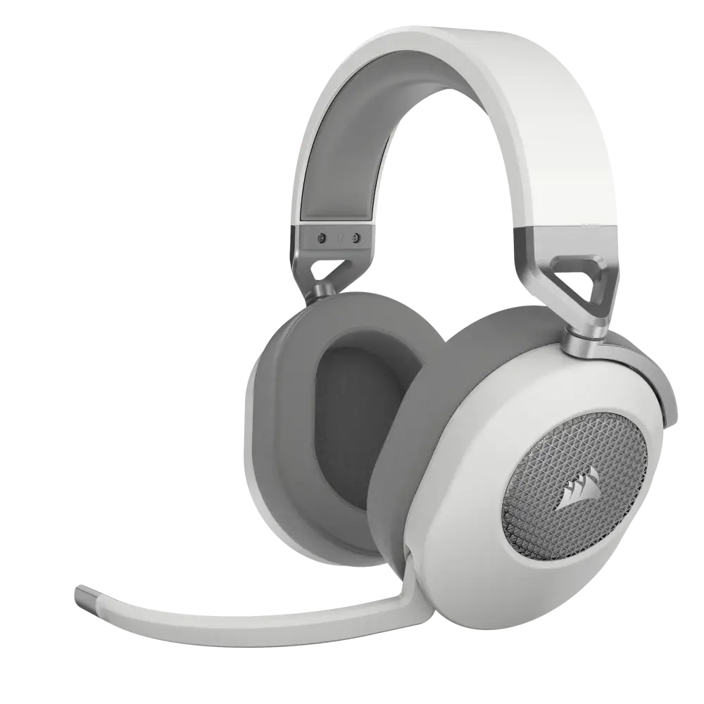 אוזניות גיימינג אלחוטיות Corsair HS65 Surround Gaming 7.1 לבן