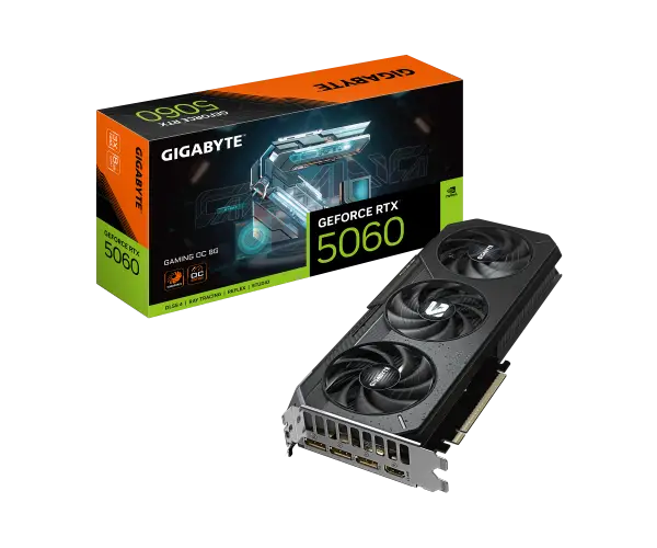 כרטיס מסך Gigabyte GeForce RTX 5060 Gaming OC 8GB