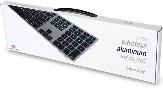 מקלדת אלחוטית למחשבי מק Matias Wireless Aluminum Keyboard אלומיניום תמונה 5