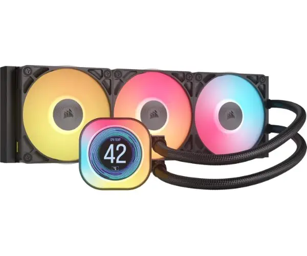 קירור נוזלי Corsair iCUE TITAN 360 RX LCD Balck 360mm AIO שחור