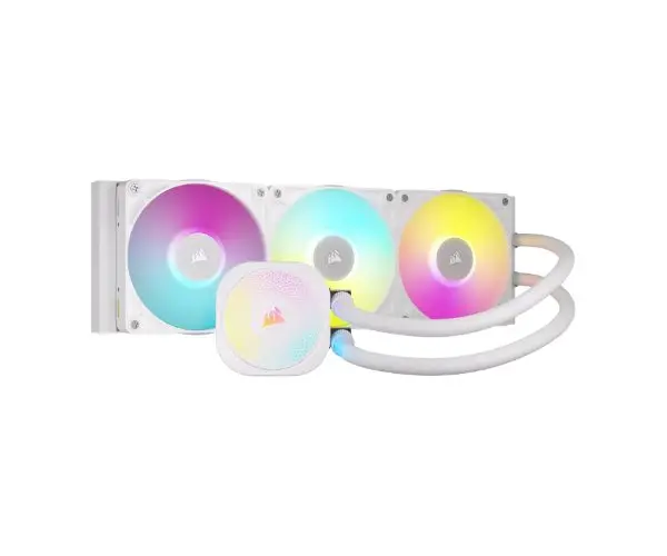 קירור נוזלי Corsair iCUE TITAN 360 RX RGB White 360mm AIO לבן