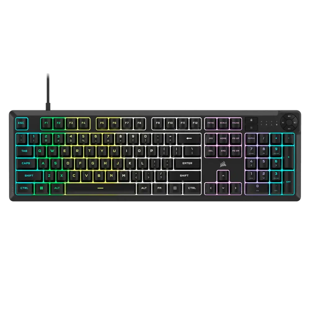 מקלדת גיימינג CORSAIR K55 CORE RGB שחור