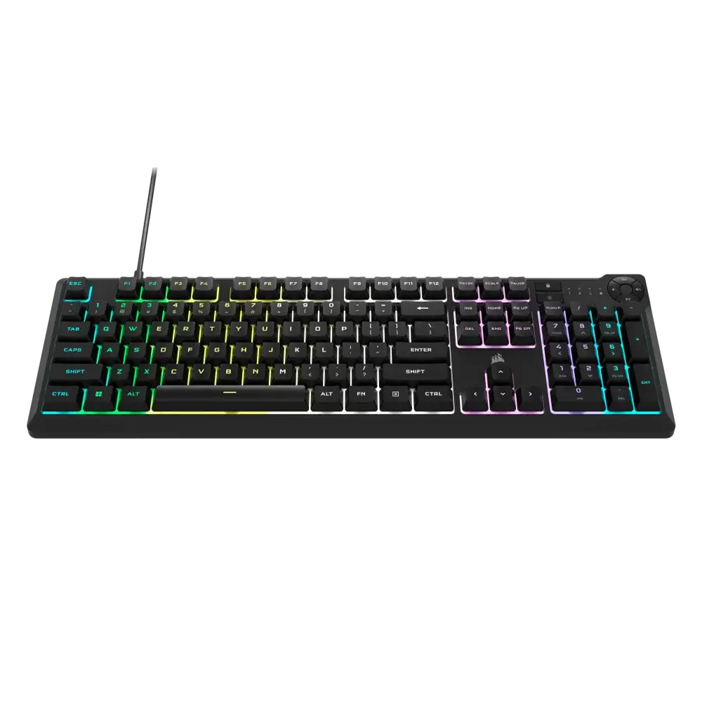 מקלדת גיימינג CORSAIR K55 CORE RGB שחור תמונה 2
