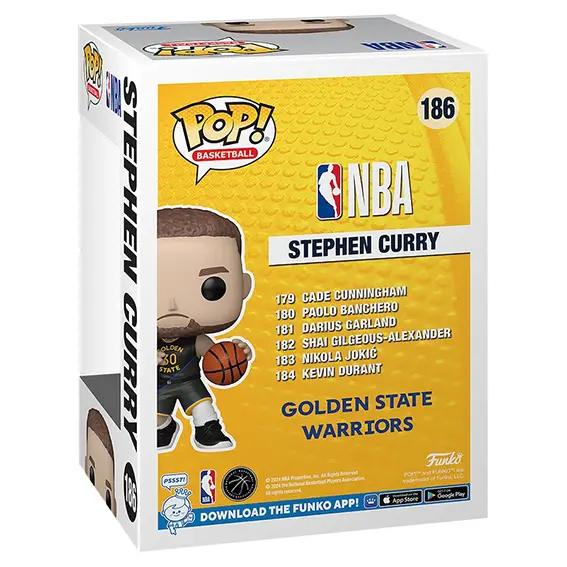 בובת פופ POP! NBA STEPHEN CURRY #205 תמונה 3