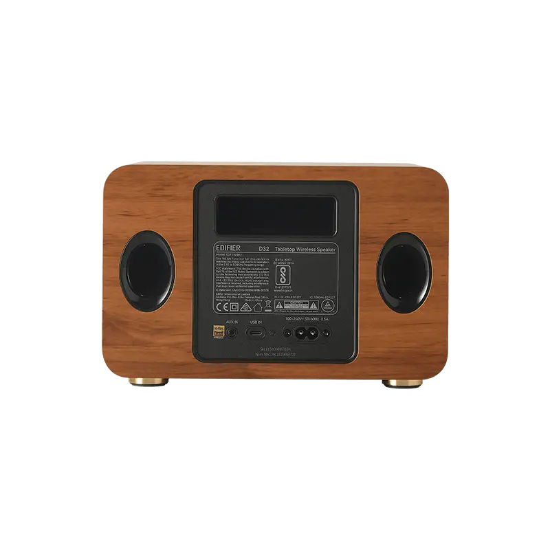 רמקול BT שולחני Edifier D32 Tabletop Bluetooth Speaker חום תמונה 3