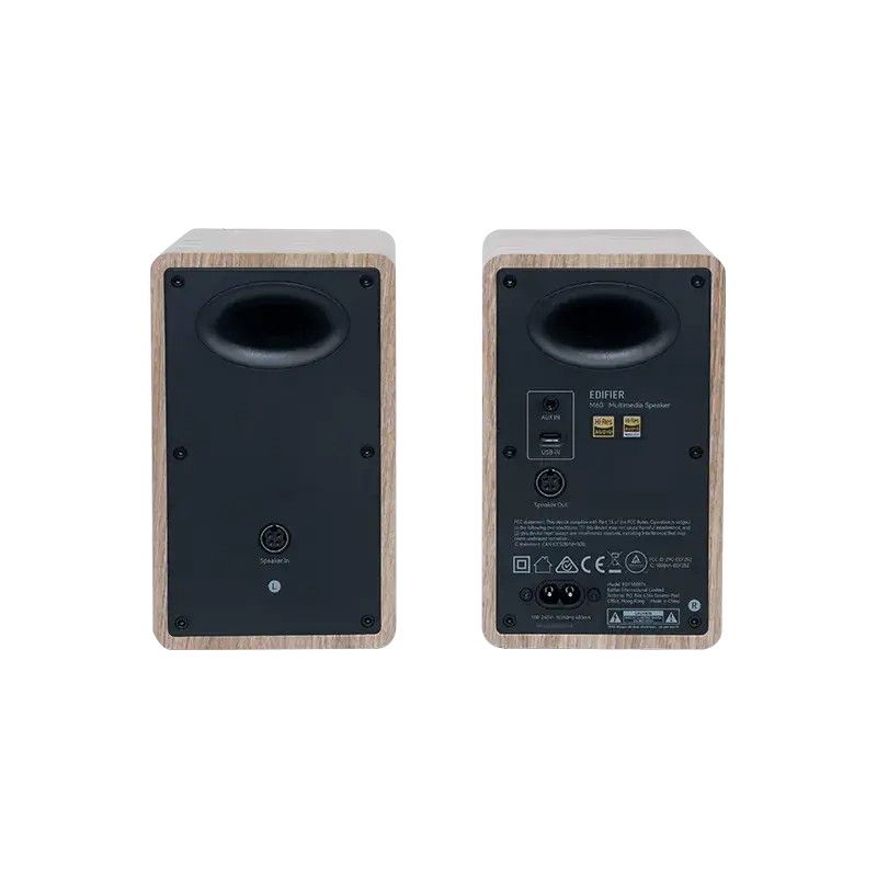 רמקולים אלחוטיים Edifier M60 DT BookShelf Speaker HiRes אלון תמונה 2