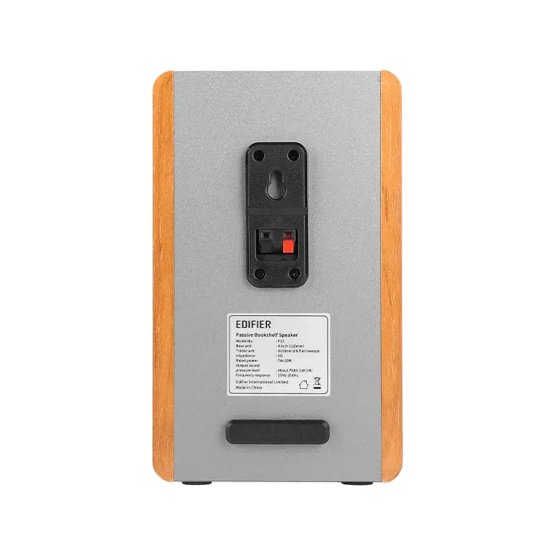 רמקולים Edifier P12 Passive Bookshelf Speakers חום תמונה 2